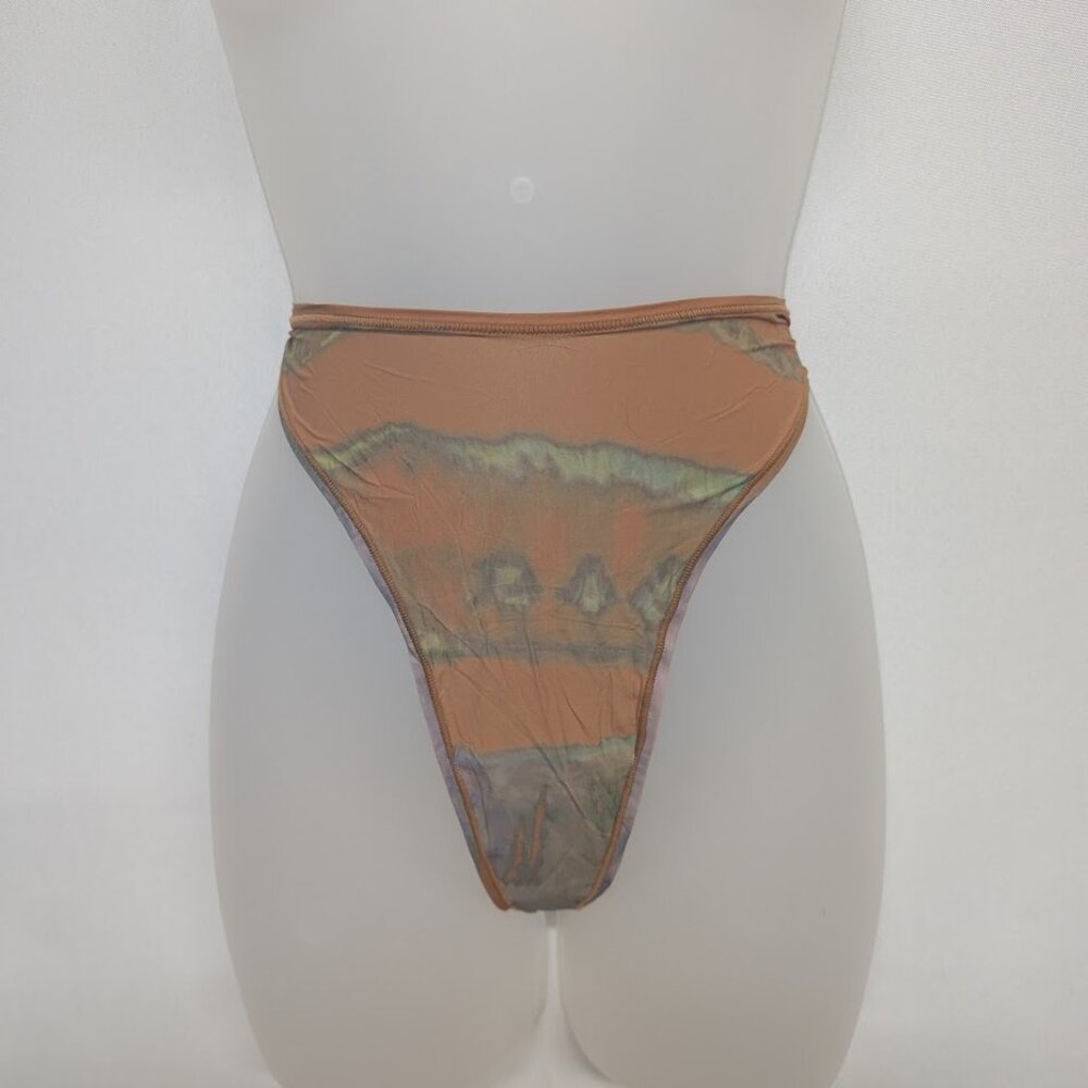 NWT SKIMS Dipped Thong - TIE DYE PRINT - 2X